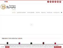 Tablet Screenshot of bodegasromero.com